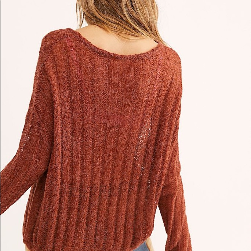 Free People Angel Soft Pullover loose knit Sweater - Picture 3 of 5